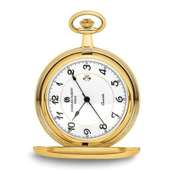 New Charles Hubert Gold-tone Pocket Watch - Picture 6 of 10
